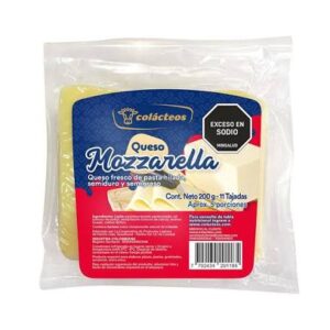 QUESO MOZARELLA TAJADO X 10 LONCH 200 GR