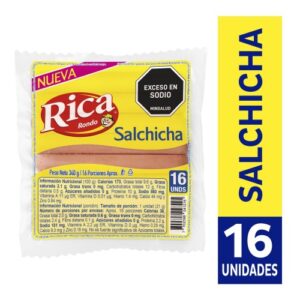 SALCHICHA RICA X 16 UD X340 GR